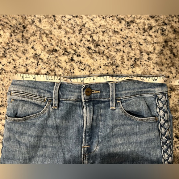 FRAME Le High Skinny Braided Jean Sandbar Wash—size 26 - Picture 11 of 11